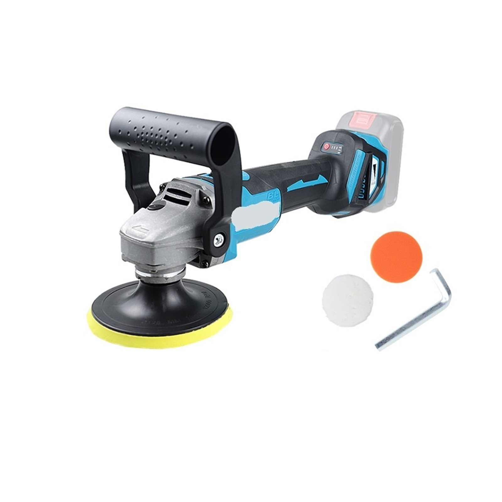 6 Speeds Adjustment Cordless Brushless Polisher 125mm Car Waxing Electric Polishing Machine ,High Dust Collection Efficiency